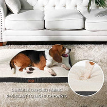 Carica l&#39;immagine nel visualizzatore di Gallery, Bedsure Cuscino per Cani Grandi 112 x 80 x 7,6 cm con 112 x 80 cm, Bianco - Ilgrandebazar