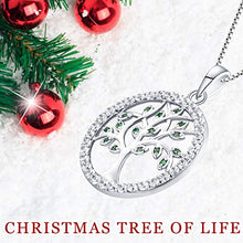 Carica l&#39;immagine nel visualizzatore di Gallery, YL Collana per Donna in Argento 925 con Ciondolo e AAA Smeraldo Simulato - Ilgrandebazar