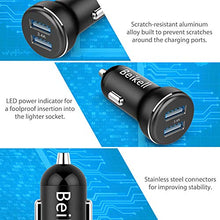 Carica l'immagine nel visualizzatore di Gallery, Beikell Caricabatteria da Auto, Dual Porta USB Caricatore Adattatore 17W Nero
