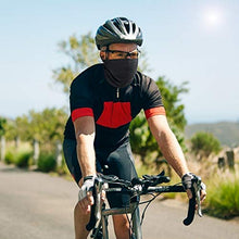 Carica l'immagine nel visualizzatore di Gallery, HASAGEI Scaldacollo Moto Estivo bandana nera Fasce Ciclismo Uomo nero+nero