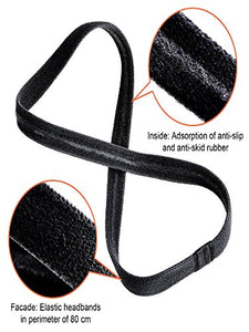 Sumind 4 Pezzi Spessa Non-Scivolo Elastici Sport Fasce di Calcio Capelli...