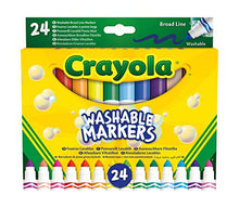 Carica l'immagine nel visualizzatore di Gallery, CRAYOLA, Pennarelli Lavabili a Punta Conica Grossa, Confezione da 24 Pezzi in Colori Assortiti, Età Consigliata: da 3 Anni