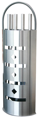 Alpertec per camino con cornice in acciaio inox, 1 pezzo, satinato, 39021000 - Ilgrandebazar