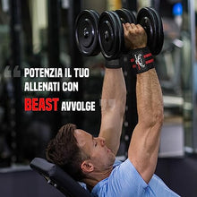 Carica l&#39;immagine nel visualizzatore di Gallery, BEAST RAGE Polsiere Palestra Sollevamento Fasce da Polso Cinghie Donna &amp; Uomo Polsini Palestra Per Gym Bodybuilding Crossfit Calistenics,Polsini, bendaggi per il polso