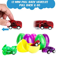 Carica l&#39;immagine nel visualizzatore di Gallery, Weeygo Uova di Pasqua, 24 Decorative Plastica con Mini Dinosauri e... - Ilgrandebazar