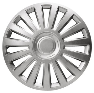 Sakura Luxury Argento, 15" Pollici. Set di 4 copricerchi