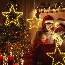 Carica l'immagine nel visualizzatore di Gallery, Luci Led Natale Stelle,2 Piece Luci Natalizie con 40 Led Bianco Caldo 8 Modalità Batteria Alimentata Led Luci Illuminazione Decorativa per Esterno/Interno,Decorare Natale,Matrimonio,Festa,Compleanno