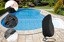 Carica l&#39;immagine nel visualizzatore di Gallery, Silvotek Copertura per Sedia sospesa - Nero-115cm D x 190cm H, Nero