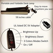 Carica l&#39;immagine nel visualizzatore di Gallery, NovoLido LED Lampada da Tavolo con Morsetto, 3 Modalità di Colore Nero - Ilgrandebazar