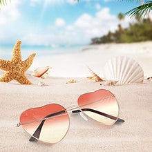 Carica l&#39;immagine nel visualizzatore di Gallery, 2 Paia Hippy Occhiali a Forma di Cuore Gradiente Lente Rossa E Gialla - Ilgrandebazar