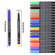 Carica l&#39;immagine nel visualizzatore di Gallery, Siumir 20 Colors Pennarelli per Tessuti, Textile Penne Ideali per...