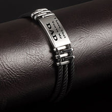 Carica l&#39;immagine nel visualizzatore di Gallery, Gkmamrg Padre Tags Regalo da Uomo, Bracciale con Dad Silicone Bracciali 21cm