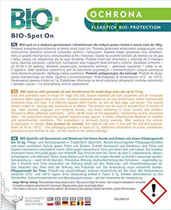 Bio Spot-On 4 Pipette I Prodotto Naturale Contro zecche e pulci Protezione... - Ilgrandebazar