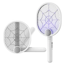 Carica l'immagine nel visualizzatore di Gallery, Buzbug Racchetta Zanzare Elettrica USB-C Ricaricabile, Ammazza Zanzare Elettrico Pieghevole, Racchetta Mosche Elettrica con Maglia a Triplo Strato, Antizanzare Elettrico per Esterno Interno