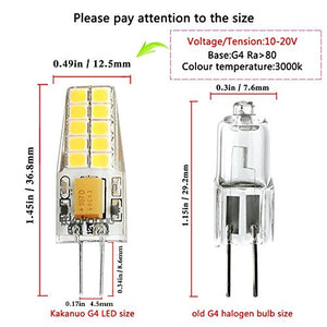 Kakanuo Lampadine LED G4 3W Equivalenti a 30W Bianco Caldo 3000K 300LM... - Ilgrandebazar