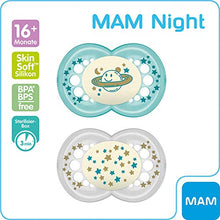 Carica l&#39;immagine nel visualizzatore di Gallery, &#39;MAM Day &amp; Night//Original &amp; Air//&quot;Skin Soft Silicone Ciuccio 16 +...