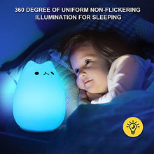 Carica l'immagine nel visualizzatore di Gallery, Luce Notturna LED , Omitium lampada per i bambini gatto di ricarica...