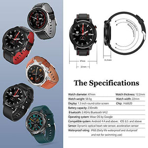 Popglory Smart Watch, orologi con contapassi La pressione sanguigna BKBK