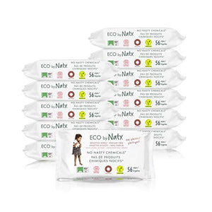 Eco By Naty 245012 Salviettine senza Profumo, Senza profumo (672 unità) - Ilgrandebazar