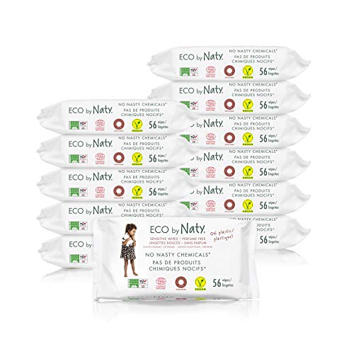 Eco By Naty 245012 Salviettine senza Profumo, Senza profumo (672 unità) - Ilgrandebazar