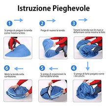 Carica l'immagine nel visualizzatore di Gallery, Fenvella Tenda da Spiaggia, Mare Pop Up Portatile con Protezione blu