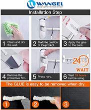 Carica l&#39;immagine nel visualizzatore di Gallery, Wangel Porta Utensili da Cucina con 7 Gancio, Portasciugamani, Colla Argento - Ilgrandebazar