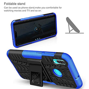 AROYI Cover Huawei P Smart 2019 + Pellicola Protettiva, 2 in 1 Nuovo Blu - Ilgrandebazar