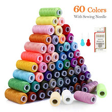 Carica l'immagine nel visualizzatore di Gallery, Filo da Cucito 60 Colori Kit di 220m per Bobine 100% 60 Colore - Ilgrandebazar