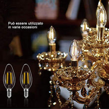 Carica l&#39;immagine nel visualizzatore di Gallery, EXTRASTAR Filamento LED E14, 4W Equivalenti a 35W, C35 E14 3000K-12 Pezzi - Ilgrandebazar