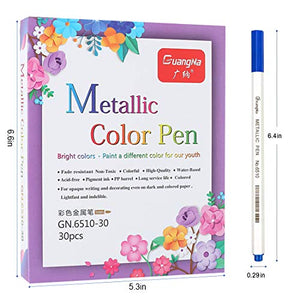 O-Kinee Pennarelli Metallici, Metallic Marker Penne, 30 30