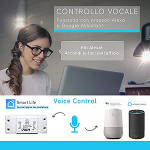 PFS Interruttore WIFI, Telecomando Senza Fili con Telefono App Android IOS, 2