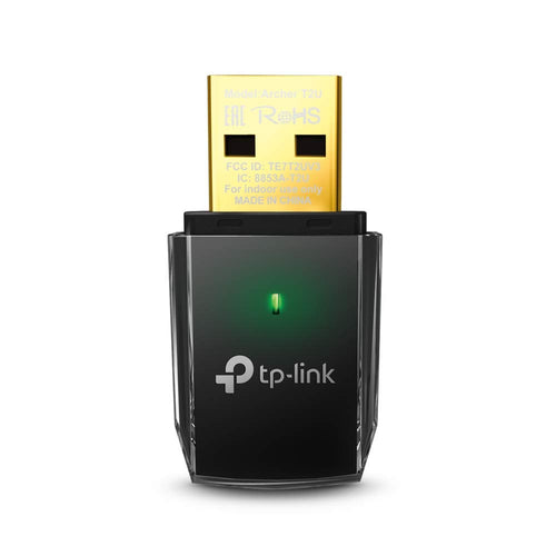 TP-Link Archer T2U Adattatore USB Scheda di Rete, Wireless Normale, Nero - Ilgrandebazar