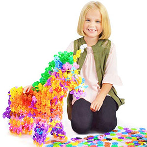 VIAHART Giochi di Costruzione "Brain Flakes" | Set da 500 Pezzi, Dischi ad...