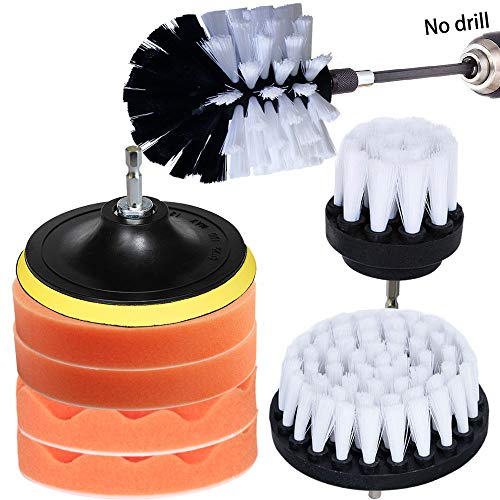 Kagni Kit Pulizia Auto,Spugne e Spazzole,125mm Tamponi Lucidatura per...