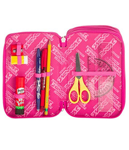 ASTUCCIO scuola SEVEN - MANDALA - 3 scomparti - Blu - pennarelli matite...