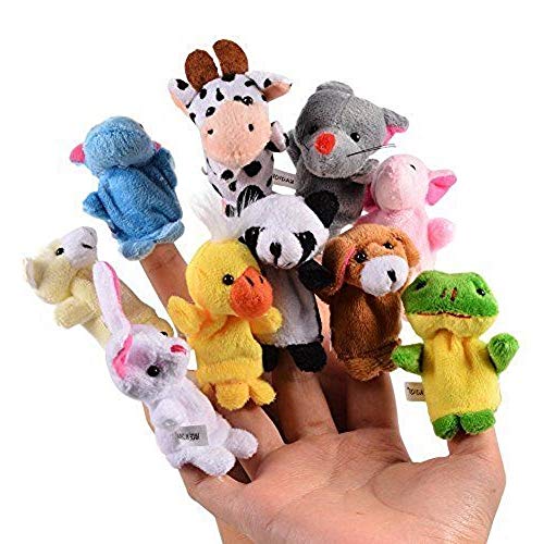 Rmeet Marionette da Dito,10 Pack Burattini per Dita Animali Finger Puppets... - Ilgrandebazar