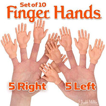 Carica l&#39;immagine nel visualizzatore di Gallery, Set Of Ten Finger Hands Puppets by Accoutrements - Ilgrandebazar