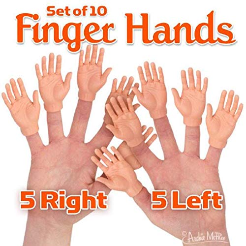 Set Of Ten Finger Hands Puppets by Accoutrements - Ilgrandebazar