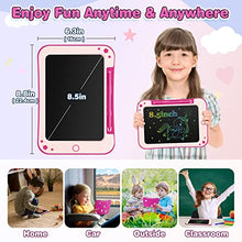Carica l'immagine nel visualizzatore di Gallery, TEKFUN Tavoletta Grafica 8.5 Pollici, LCD Lavagna Cancellabile Bambini, Giocattolo per 2 3 4 5 6 7 anni Regali di Compleanno per Ragazzi (Rosa)