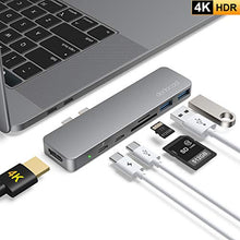 Carica l&#39;immagine nel visualizzatore di Gallery, dodocool HUB USB Adattatore 7 in 1 per MacBook PRO 2018/2019/2017/2016...