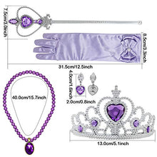 Carica l&#39;immagine nel visualizzatore di Gallery, Bascolor Principessa Rapunzel Sofia Vestito Accessori Collana Diadema Guanti... - Ilgrandebazar