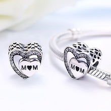 Carica l&#39;immagine nel visualizzatore di Gallery, Ciondolo di tributo alla mamma, in argento Sterling 925 con zirconia cubica,... - Ilgrandebazar