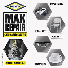 Carica l&#39;immagine nel visualizzatore di Gallery, Bostik MAX REPAIR adesivo di riparazione super forte, flessibile, per incollaggi estremi g 20, Trasparente