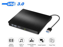 Carica l&#39;immagine nel visualizzatore di Gallery, Externo DVD CD Esterno, External Dvd Player USB 3.0 Burner DVD/CD Nero - Ilgrandebazar