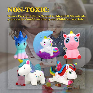 Amteker 5 Pezzi Kawaii Unicorno Squishy - Giganti Slow Rising Giocattoli... - Ilgrandebazar
