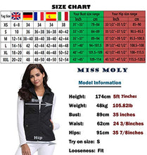 Carica l'immagine nel visualizzatore di Gallery, MISS MOLY Donna Giacche Ultraleggeri Vestiti Panciotto Dritto 42-44, Nero - Ilgrandebazar