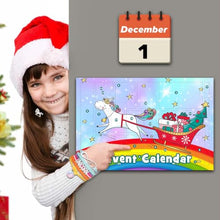 Carica l'immagine nel visualizzatore di Gallery, iZoeL Calendario Avvento 2023 Natale Regalo Unicorno Cancelleria Gioielli per Ragazze - Penna Prenotare Gomma Orecchini Anello Accessori Gioielli per Natale Advent Calendar a Regalo Sorpresa Bambini