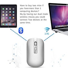 Carica l&#39;immagine nel visualizzatore di Gallery, GeekerChip Mouse Bluetooth,Mouse Wireless 1.Argento Bluetooth