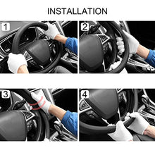 Carica l&#39;immagine nel visualizzatore di Gallery, SEG Direct Pelle Microfibra Coprivolante Copertura Volante 37-39cm, 1.Nero - Ilgrandebazar