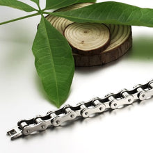 Carica l&#39;immagine nel visualizzatore di Gallery, JewelryWe Gioielli in Acciaio Inossidabile Bracciale Catena Moto Argento e... - Ilgrandebazar